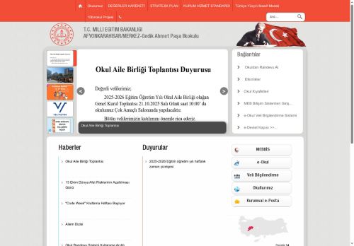 Gedik Ahmet Paşa İlkokulu - AFYONKARAHİSAR / MERKEZ