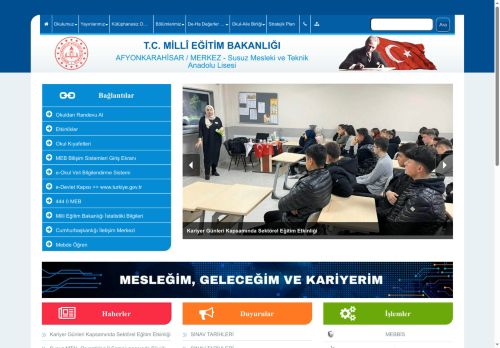 Susuz Mesleki ve Teknik Anadolu Lisesi - AFYONKARAHİSAR / MERKEZ