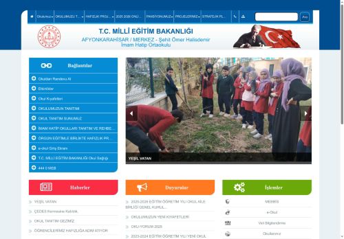 Şehit Ömer Halisdemir İmam Hatip Ortaokulu - AFYONKARAHİSAR / MERKEZ