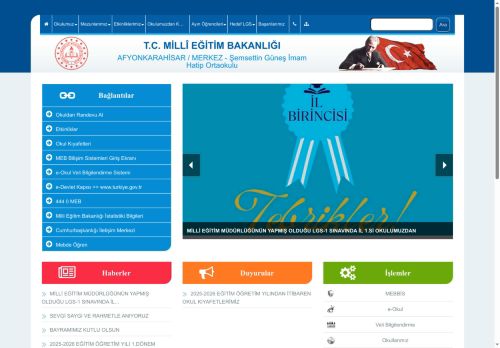 Şemsettin Güneş İmam Hatip Ortaokulu - AFYONKARAHİSAR / MERKEZ