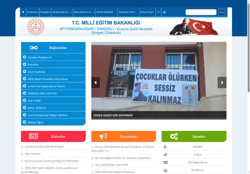 Kusura Şehit Mustafa Şimşek Ortaokulu - AFYONKARAHİSAR / SANDIKLI