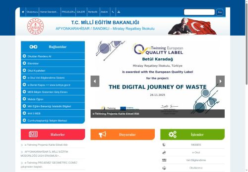 Miralay Reşatbey İlkokulu - AFYONKARAHİSAR / SANDIKLI