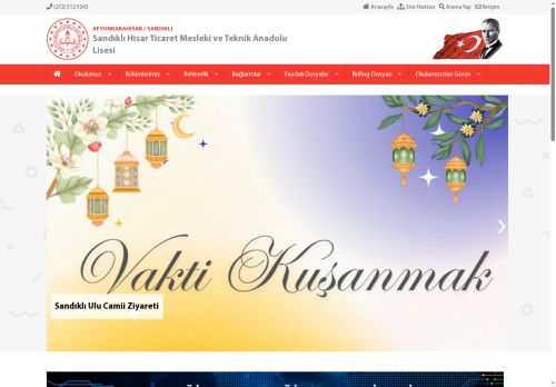Sandıklı Hisar Ticaret Mesleki ve Teknik Anadolu Lisesi - AFYONKARAHİSAR / SANDIKLI