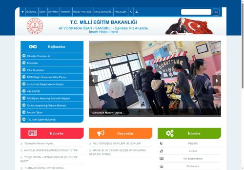 Sandıklı Kız Anadolu İmam Hatip Lisesi - AFYONKARAHİSAR / SANDIKLI