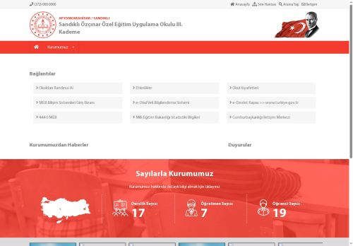 Sandıklı Özçınar Özel Eğitim Uygulama Okulu III. Kademe - AFYONKARAHİSAR / SANDIKLI