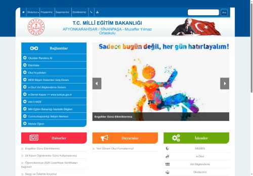 Muzaffer Yılmaz Ortaokulu - AFYONKARAHİSAR / SİNANPAŞA