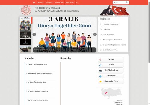 İshaklı Ortaokulu - AFYONKARAHİSAR / SULTANDAĞI