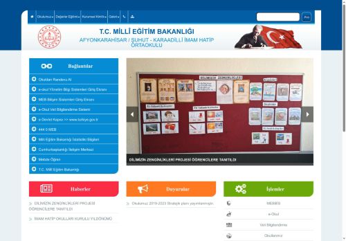 KARAADİLLİ İMAM HATİP ORTAOKULU - AFYONKARAHİSAR / ŞUHUT