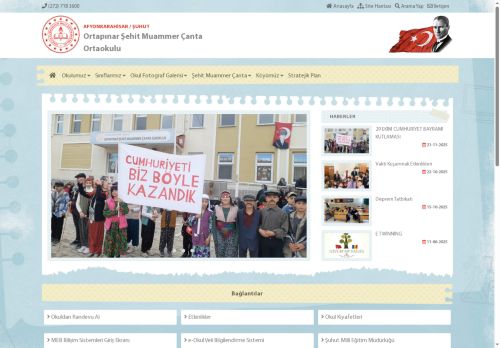 Ortapınar Şehit Muammer Çanta Ortaokulu - AFYONKARAHİSAR / ŞUHUT