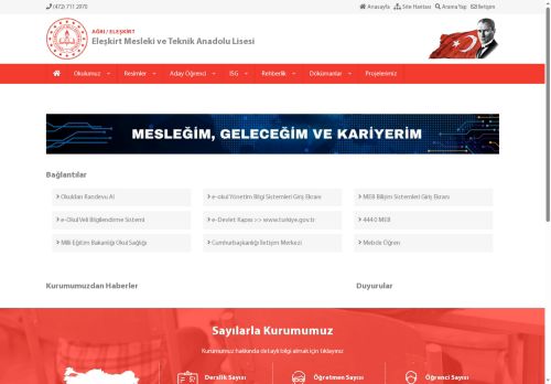 Eleşkirt Mesleki ve Teknik Anadolu Lisesi - AĞRI / ELEŞKİRT