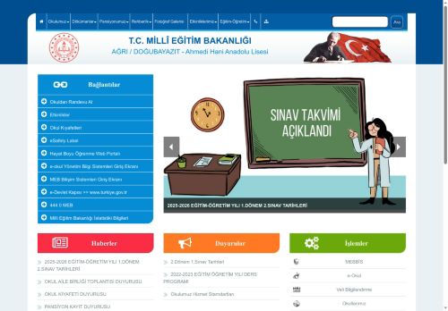 Ahmedi Hani Anadolu Lisesi - AĞRI / DOĞUBAYAZIT