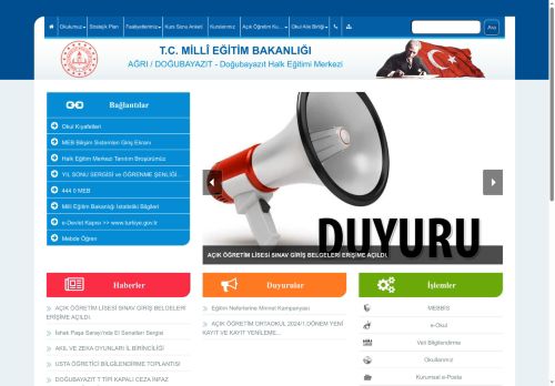 Doğubayazıt Halk Eğitimi Merkezi - AĞRI / DOĞUBAYAZIT