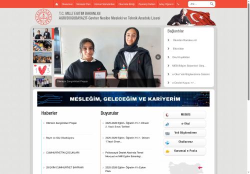 Gevher Nesibe Mesleki ve Teknik Anadolu Lisesi - AĞRI / DOĞUBAYAZIT