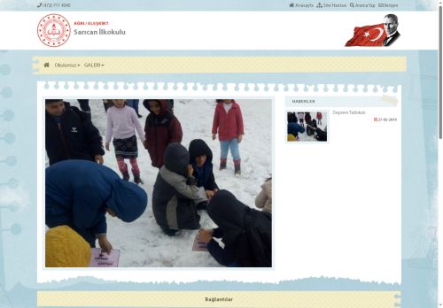 Sarıcan İlkokulu - AĞRI / ELEŞKİRT