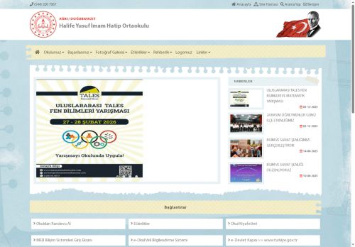 Halife Yusuf İmam Hatip Ortaokulu - AĞRI / DOĞUBAYAZIT