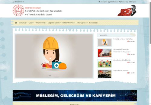 Şehit Polis Fethi Sekin Kız Mesleki ve Teknik Anadolu Lisesi - AĞRI / DOĞUBAYAZIT