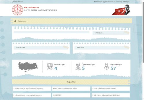75. YIL İMAM HATİP ORTAOKULU - AĞRI / DOĞUBAYAZIT