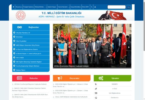 Şehit Er Vefa Çelik Ortaokulu - AĞRI / MERKEZ