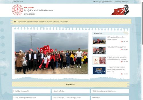 Aşağı Karabal Halis Özdemir Ortaokulu - AĞRI / HAMUR