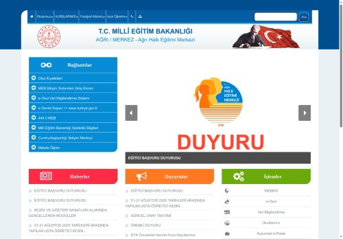 Ağrı Halk Eğitimi Merkezi - AĞRI / MERKEZ