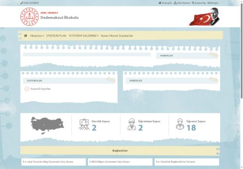 Dedemaksut İlkokulu - AĞRI / MERKEZ