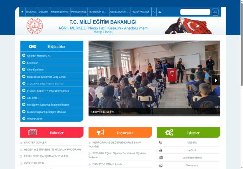 Necip Fazıl Kısakürek Anadolu İmam Hatip Lisesi - AĞRI / MERKEZ