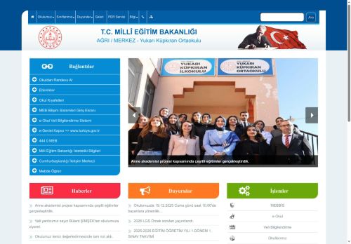 Yukarı Küpkıran Ortaokulu - AĞRI / MERKEZ