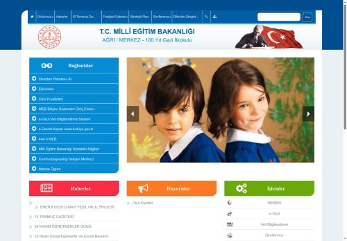 100.Yıl Gazi İlkokulu - AĞRI / MERKEZ