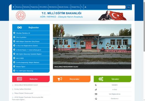 Zübeyde Hanım Anaokulu - AĞRI / MERKEZ