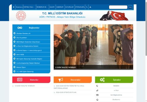 Aktepe Yatılı Bölge Ortaokulu - AĞRI / PATNOS