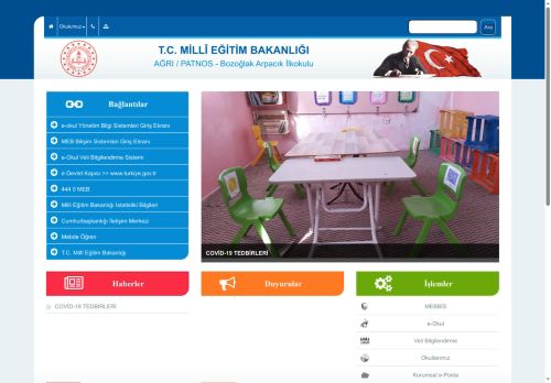 Bozoğlak Arpacık İlkokulu - AĞRI / PATNOS