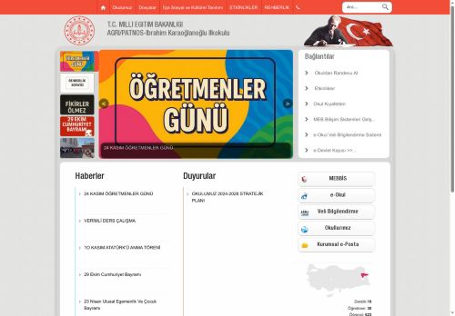 İbrahim Karaoğlanoğlu İlkokulu - AĞRI / PATNOS