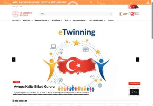 PATNOS İLÇE MİLLÎ EĞİTİM MÜDÜRLÜĞÜ - MEB AĞRI