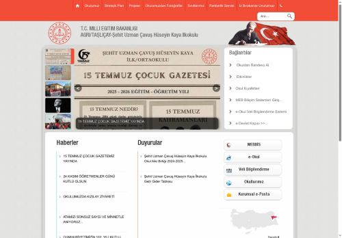 Şehit Uzman Çavuş Hüseyin Kaya İlkokulu - AĞRI / TAŞLIÇAY