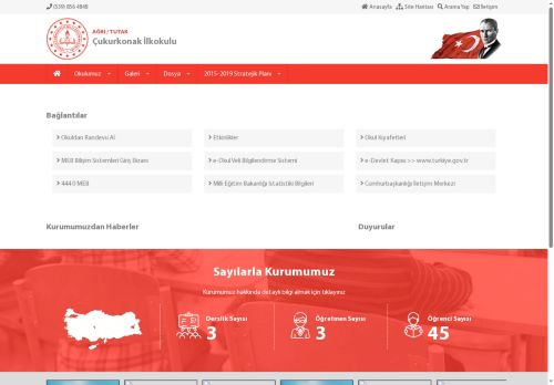 Çukurkonak İlkokulu - AĞRI / TUTAK