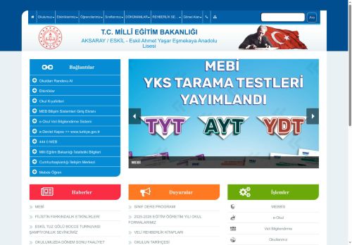 Eskil Ahmet Yaşar Eşmekaya Anadolu Lisesi - AKSARAY / ESKİL