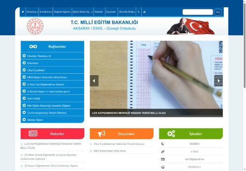 Güneşli Ortaokulu - AKSARAY / ESKİL