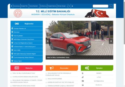 Bekarlar Hürriyet Ortaokulu - AKSARAY / GÜLAĞAÇ