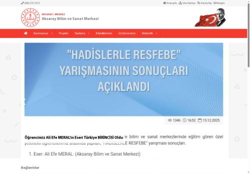 Aksaray Bilim ve Sanat Merkezi - AKSARAY / MERKEZ