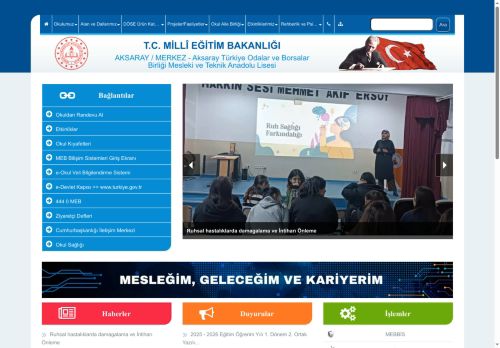 Aksaray Türkiye Odalar ve Borsalar Birliği Mesleki ve Teknik Anadolu Lisesi - AKSARAY / MERKEZ