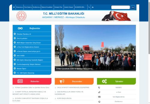 Altınkaya Ortaokulu - AKSARAY / MERKEZ