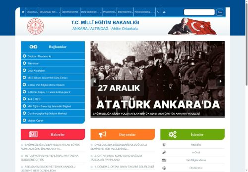 Ahiler Ortaokulu - ANKARA / ALTINDAĞ