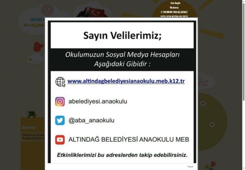Altındağ Belediyesi Anaokulu - ANKARA / ALTINDAĞ