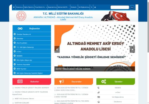 Altındağ Mehmet Akif Ersoy Anadolu Lisesi - ANKARA / ALTINDAĞ