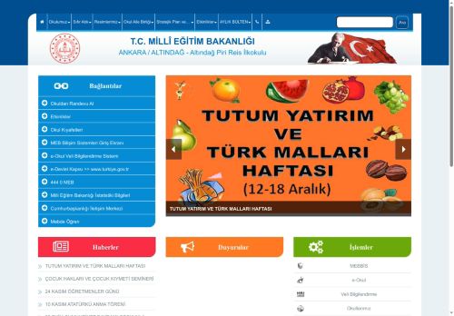 Altındağ Piri Reis İlkokulu - ANKARA / ALTINDAĞ