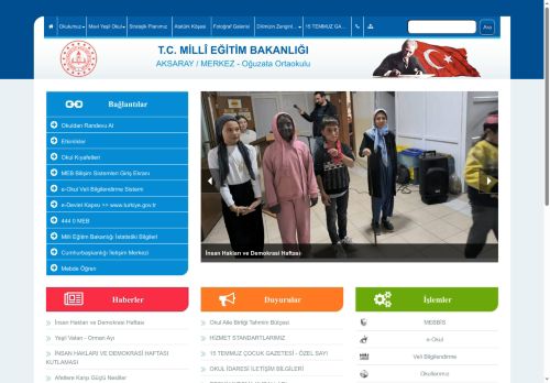 Oğuzata Ortaokulu - AKSARAY / MERKEZ