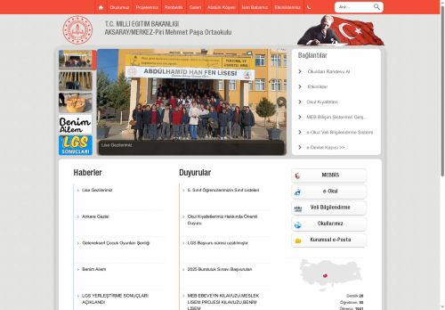 Piri Mehmet Paşa Ortaokulu - AKSARAY / MERKEZ