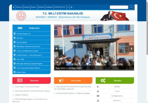 Şehit Ahmet Lütfi Telli Ortaokulu - AKSARAY / MERKEZ