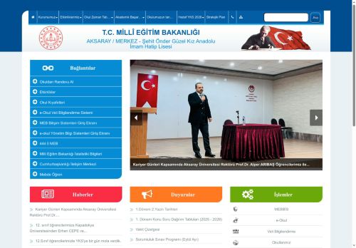 Şehit Önder Güzel Kız Anadolu İmam Hatip Lisesi - AKSARAY / MERKEZ