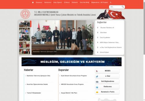 Şehit Yavuz Çoban Mesleki ve Teknik Anadolu Lisesi - AKSARAY / MERKEZ